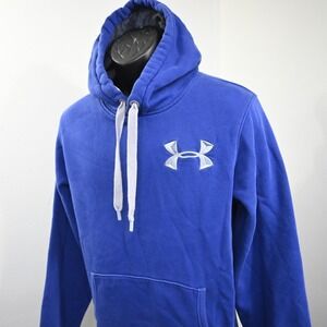 Under Armour Storm Hoodie Charged Cotton Mens Large Blue Long Sleeve Pullover